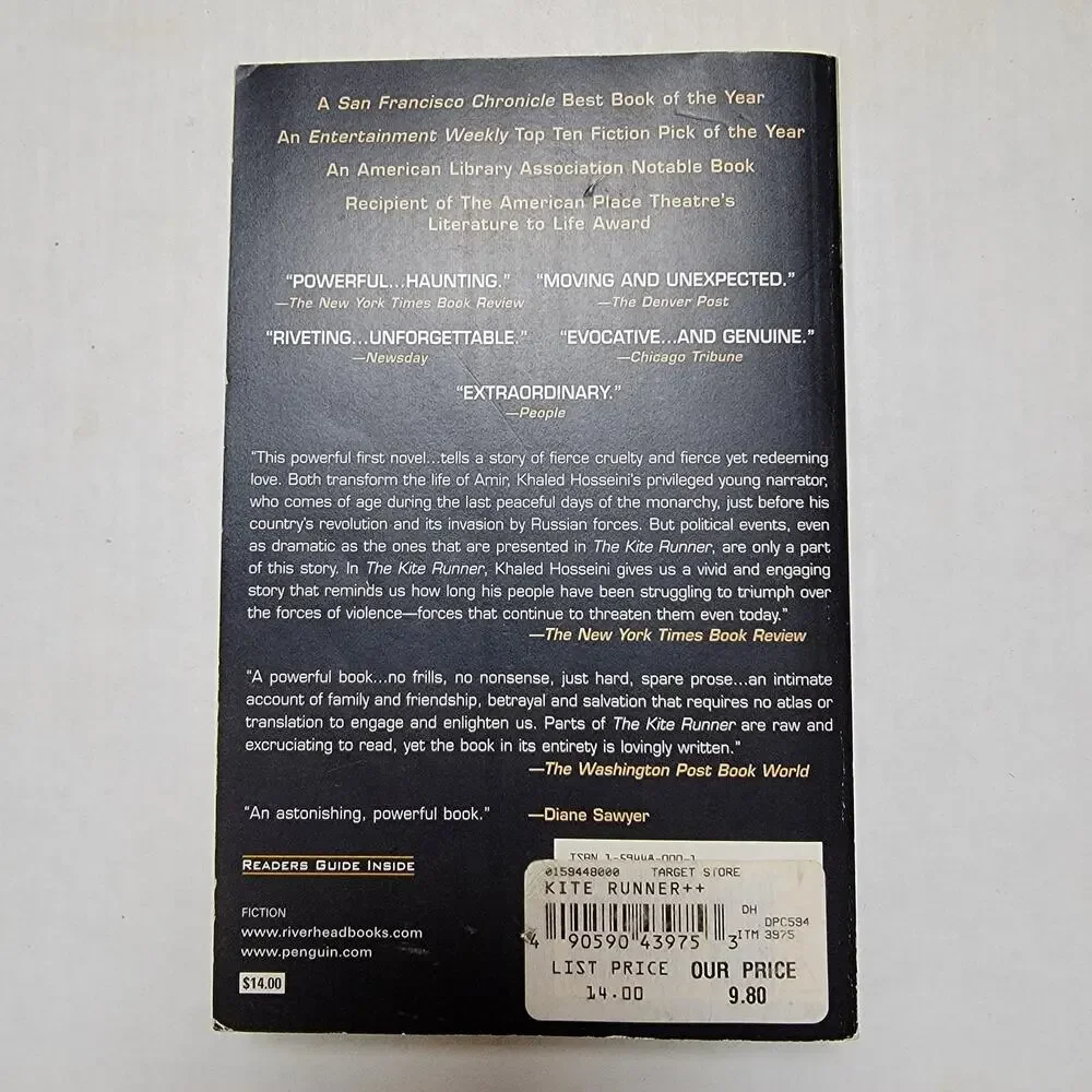 The Kite Runner by Khaled Hosseini Book